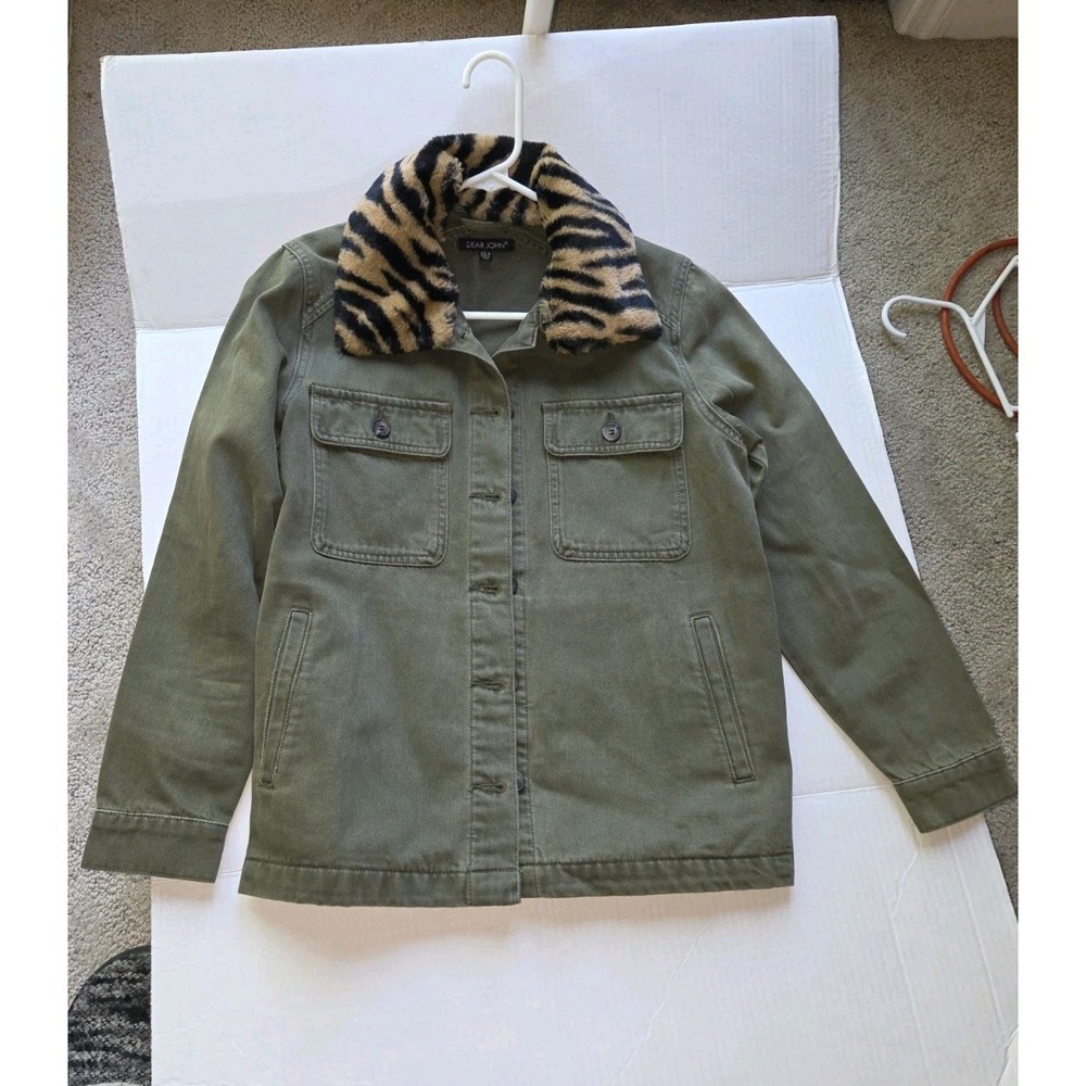 Anthropologie Dear John Green Removable Faux Fur Utility Jacket Size XS-P